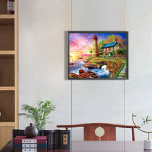 Load image into Gallery viewer, Diamond Painting - Full Round - countryside mountains (50*40CM)