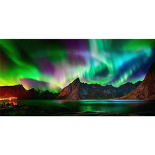 Load image into Gallery viewer, AB Diamond Painting - Full Square - Aurora at night (80*40CM)