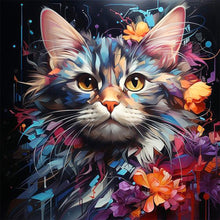 Load image into Gallery viewer, AB Diamond Painting - Full Square - Colorful cats (40*40CM)