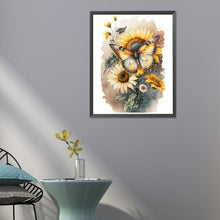 Load image into Gallery viewer, Diamond Painting - Full Round - Sunflowers and butterflies (40*50CM)