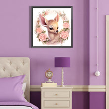 Load image into Gallery viewer, Diamond Painting - Full Round - flower deer (40*40CM)