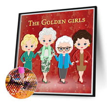 Load image into Gallery viewer, Diamond Painting - Full Round - golden girl (40*40CM)