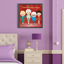 Load image into Gallery viewer, Diamond Painting - Full Round - golden girl (40*40CM)