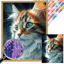 Load image into Gallery viewer, AB Diamond Painting - Full Square - cat cat (30*40CM)