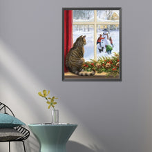 Load image into Gallery viewer, Diamond Painting - Full Round - Christmas cats and dogs (40*50CM)