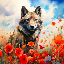 Load image into Gallery viewer, Diamond Painting - Full Round - Poppy and Wolf (40*40CM)