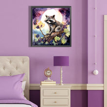 Load image into Gallery viewer, Diamond Painting - Full Round - Purple Grapes and Civet Cat (40*40CM)