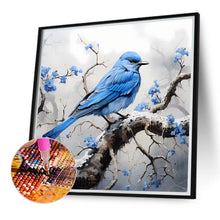 Load image into Gallery viewer, Diamond Painting - Full Round - snow mist blue flower blue bird (40*40CM)