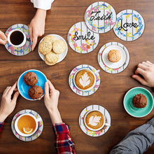 Load image into Gallery viewer, 8PCS Diamond Painting Art Coaster Kit Colourful Animals Unicorn Purple Butterfly