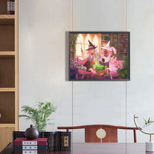 Load image into Gallery viewer, Diamond Painting - Full Round - Gathering of little witches (50*40CM)