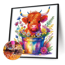 Load image into Gallery viewer, Diamond Painting - Partial Special Shaped - Color bucket consumes cattle (30*30CM)