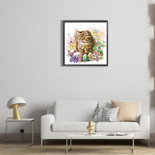 Load image into Gallery viewer, Diamond Painting - Partial Special Shaped - Kitten in the nest (30*30CM)