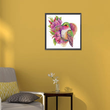 Load image into Gallery viewer, Diamond Painting - Partial Special Shaped - love hummingbird (30*30CM)
