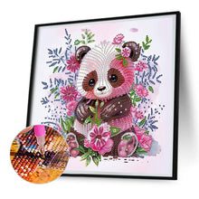 Load image into Gallery viewer, Diamond Painting - Partial Special Shaped - pink panda (30*30CM)