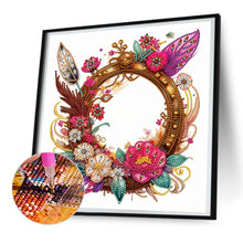 Load image into Gallery viewer, Diamond Painting - Partial Special Shaped - Feathers and round parts (30*30CM)