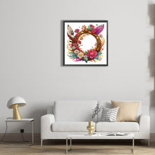 Load image into Gallery viewer, Diamond Painting - Partial Special Shaped - Feathers and round parts (30*30CM)