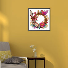 Load image into Gallery viewer, Diamond Painting - Partial Special Shaped - Feathers and round parts (30*30CM)