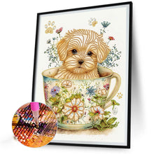 Load image into Gallery viewer, Diamond Painting - Partial Special Shaped - cup dog (30*40CM)