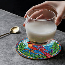 Load image into Gallery viewer, 8PCS Special Shape Diamond Painting Coasters Kits (Cardinal Stained Glass)