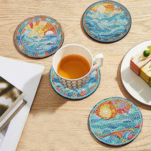 Load image into Gallery viewer, 8PCS Special Shape Diamond Painting Coasters Kits (Wave Stained Glass)