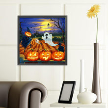Load image into Gallery viewer, Diamond Painting - Full Round - pumpkin ghost (40*40CM)