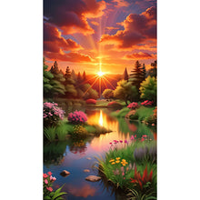 Load image into Gallery viewer, Diamond Painting - Full Round - mountains and fields (40*70CM)