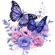 Load image into Gallery viewer, Diamond Painting - Partial Special Shaped - Butterfly (30*30CM)