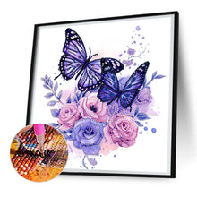 Load image into Gallery viewer, Diamond Painting - Partial Special Shaped - Butterfly (30*30CM)