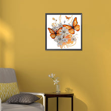 Load image into Gallery viewer, Diamond Painting - Partial Special Shaped - Butterfly (30*30CM)