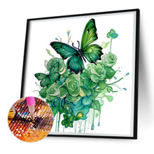 Load image into Gallery viewer, Diamond Painting - Partial Special Shaped - Butterfly (30*30CM)