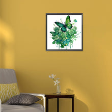 Load image into Gallery viewer, Diamond Painting - Partial Special Shaped - Butterfly (30*30CM)
