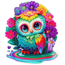 Load image into Gallery viewer, Diamond Painting - Partial Special Shaped - owl (30*30CM)