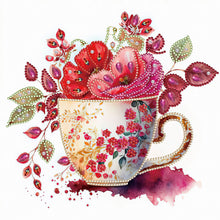 Load image into Gallery viewer, Diamond Painting - Partial Special Shaped - flower cup (30*30CM)