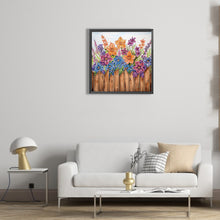 Load image into Gallery viewer, Diamond Painting - Partial Special Shaped - flowers in fence (30*30CM)
