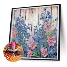 Load image into Gallery viewer, Diamond Painting - Partial Special Shaped - flowers in fence (30*30CM)