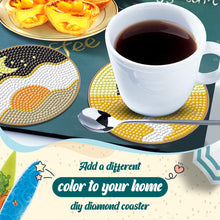 Load image into Gallery viewer, 6PCS Diamond Painting Art Coaster Kit Acrylic Round Diamond Painting DIY Coaster