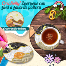 Load image into Gallery viewer, 6PCS Diamond Painting Art Coaster Kit Acrylic Round Diamond Painting DIY Coaster