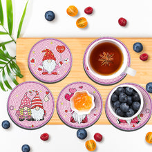 Load image into Gallery viewer, 8PCS Diamond Painting Art Coaster Kit Acrylic Round Diamond Painting DIY Coaster