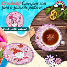 Load image into Gallery viewer, 8PCS Diamond Painting Art Coaster Kit Acrylic Round Diamond Painting DIY Coaster