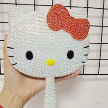 Load image into Gallery viewer, DIY Diamond Painting Mirror Kit Hello Kity Diamond Pocket Mirror (White)