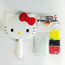 Load image into Gallery viewer, DIY Diamond Painting Mirror Kit Hello Kity Diamond Pocket Mirror (White)