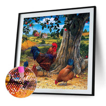 Load image into Gallery viewer, AB Diamond Painting - Full Round - farm chicken (40*40CM)