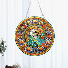 Load image into Gallery viewer, Special Shaped Crystal Painting Wreath Kit Magic Cat Acrylic Peacock Flaming Cat