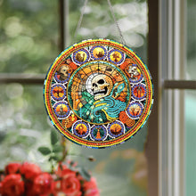 Load image into Gallery viewer, Special Shaped Crystal Painting Wreath Kit Magic Cat Acrylic Peacock Flaming Cat