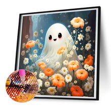 Load image into Gallery viewer, Diamond Painting - Full Round - Halloween flower viewing ghosts (30*30CM)