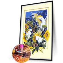 Load image into Gallery viewer, Diamond Painting - Full Round - Frame painted sunflower parrot (40*60CM)