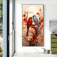 Load image into Gallery viewer, plum cardinal blue tit (40*70CM)