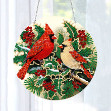 Load image into Gallery viewer, Double Sided Diamond Art Painting Diamond Painting Suncatcher (holly cardinal)