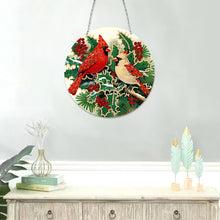 Load image into Gallery viewer, Double Sided Diamond Art Painting Diamond Painting Suncatcher (holly cardinal)