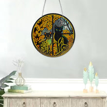 Load image into Gallery viewer, Double Sided Diamond Art Painting Diamond Painting Suncatcher (black cat)